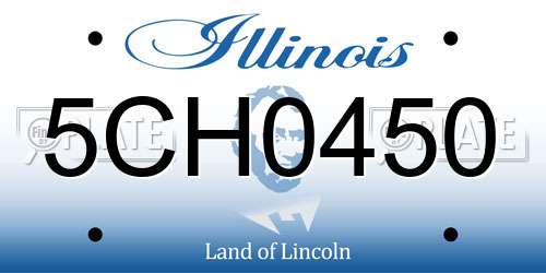 5CH0450 Illinois License Plate