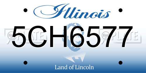 5CH6577 Illinois License Plate