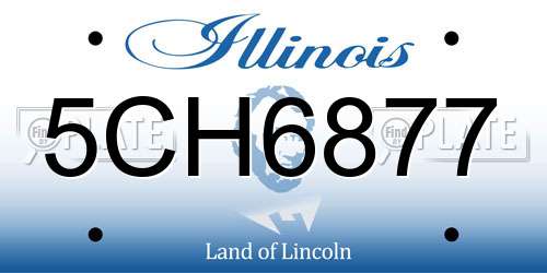 5CH6877 Illinois License Plate
