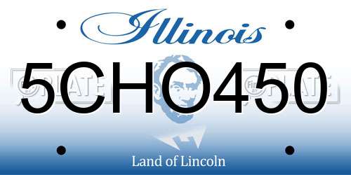 5CHO450 Illinois License Plate