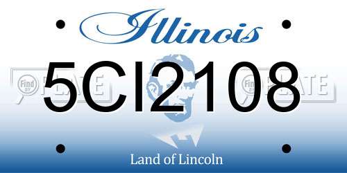 5CI2108 Illinois License Plate