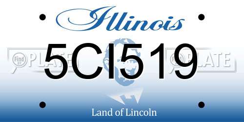 5CI519 Illinois License Plate