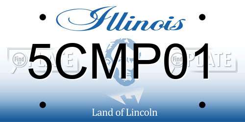 5CMP01 Illinois License Plate