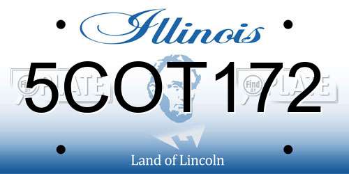 5COT172 Illinois License Plate