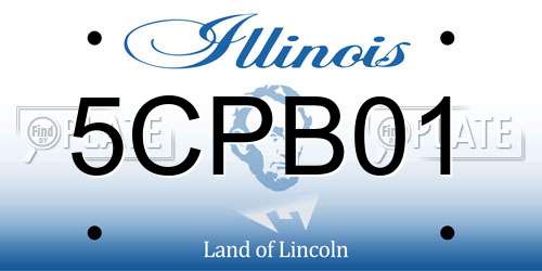 5CPB01 Illinois License Plate