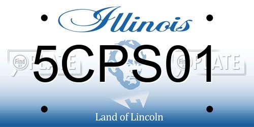 5CPS01 Illinois License Plate