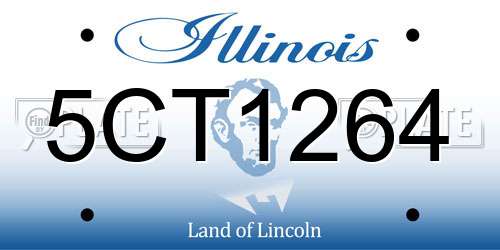 5CT1264 Illinois License Plate
