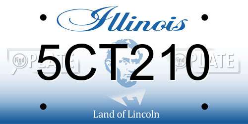5CT210 Illinois License Plate