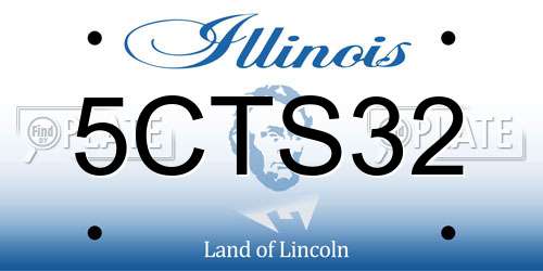 5CTS32 Illinois License Plate