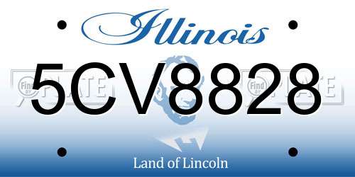 5CV8828 Illinois License Plate