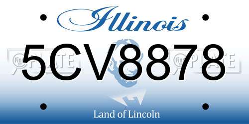 5CV8878 Illinois License Plate