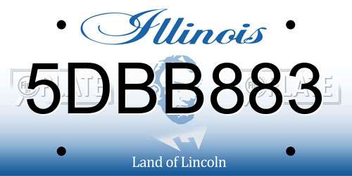 5DBB883 Illinois License Plate