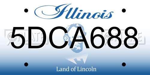 5DCA688 Illinois License Plate