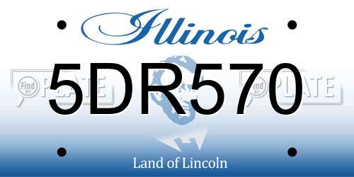 5DR570 Illinois License Plate