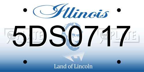 5DS0717 Illinois License Plate
