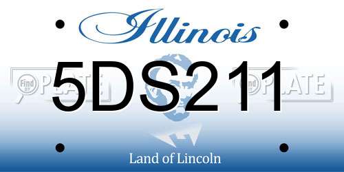 5DS211 Illinois License Plate