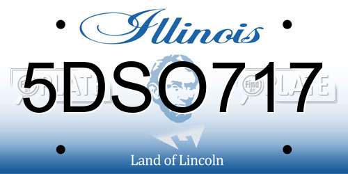 5DSO717 Illinois License Plate