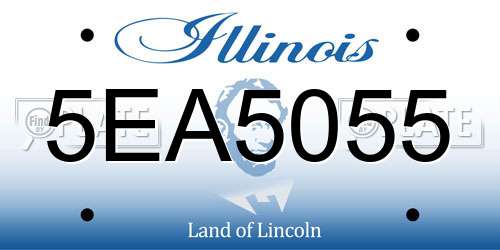 5EA5055 Illinois License Plate