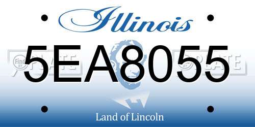 5EA8055 Illinois License Plate