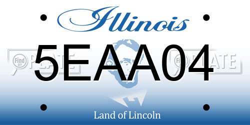 5EAA04 Illinois License Plate
