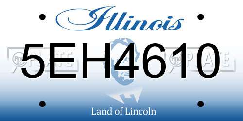 5EH4610 Illinois License Plate