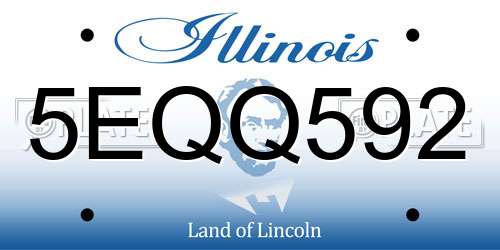 5EQQ592 Illinois License Plate