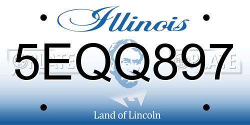 5EQQ897 Illinois License Plate