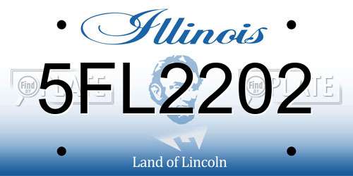 5FL2202 Illinois License Plate