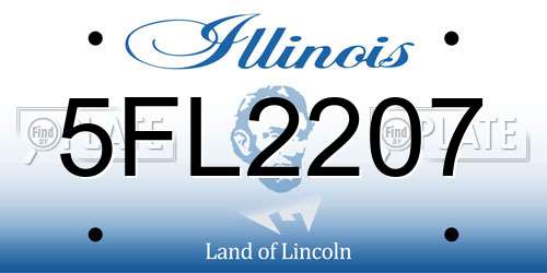 5FL2207 Illinois License Plate