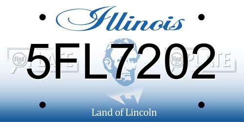 5FL7202 Illinois License Plate