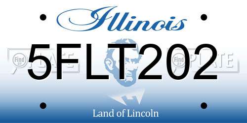 5FLT202 Illinois License Plate