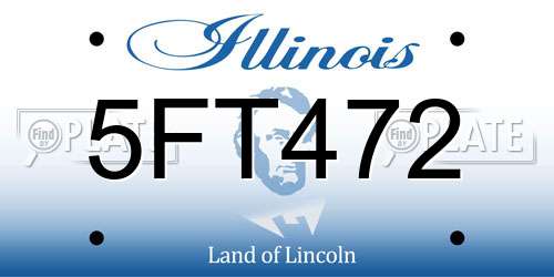 5FT472 Illinois License Plate