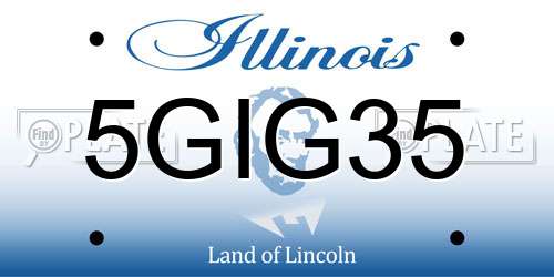 5GIG35 Illinois License Plate