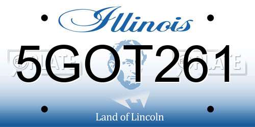 5GOT261 Illinois License Plate