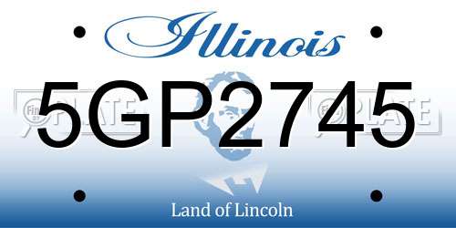 5GP2745 Illinois License Plate