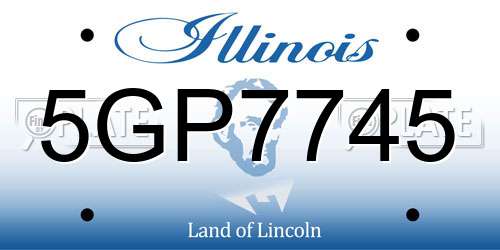 5GP7745 Illinois License Plate