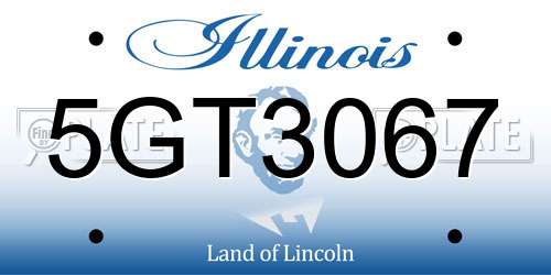 5GT3067 Illinois License Plate