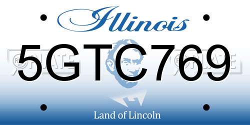 5GTC769 Illinois License Plate