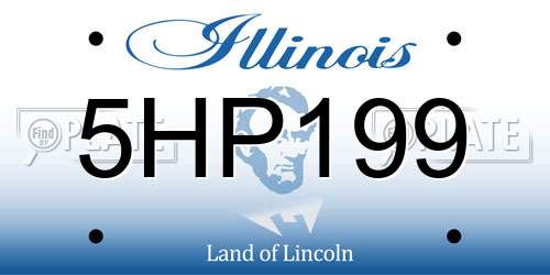 5HP199 Illinois License Plate