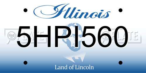 5HPI560 Illinois License Plate