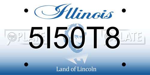 5I50T8 Illinois License Plate