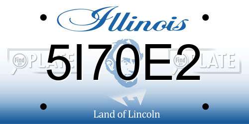 5I70E2 Illinois License Plate