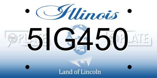 5IG450 Illinois License Plate