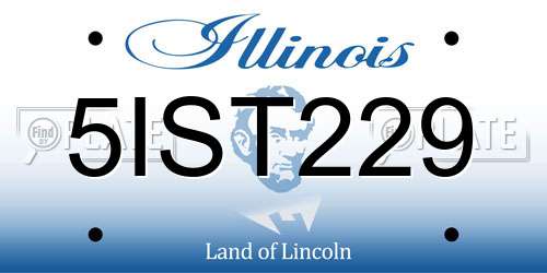 5IST229 Illinois License Plate