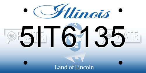 5IT6135 Illinois License Plate