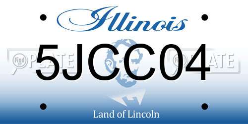 5JCC04 Illinois License Plate
