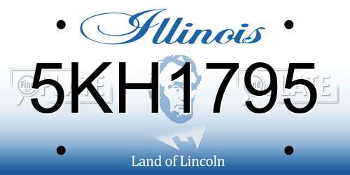 5KH1795 Illinois License Plate