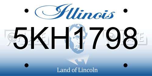 5KH1798 Illinois License Plate
