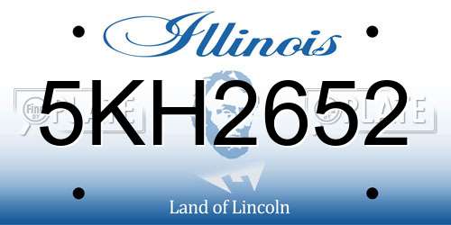5KH2652 Illinois License Plate