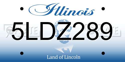 5LDZ289 Illinois License Plate